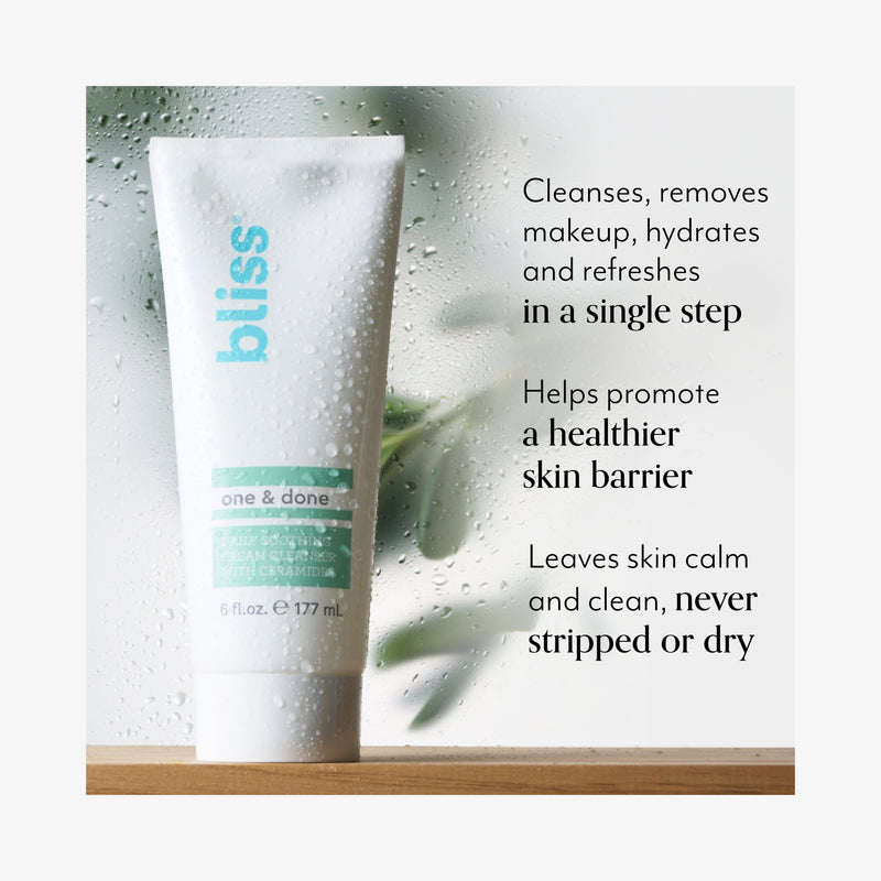 One & Done Daily Soothing Cream Cleanser with Ceramides