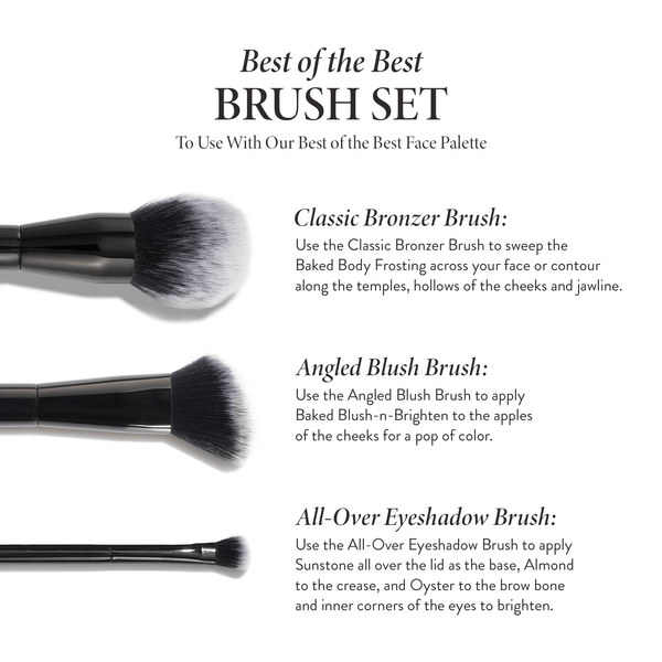 Laura Geller Best of the Best 3 PC Brush Set How to Use