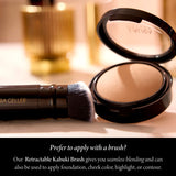 Double Take Baked apply with retractable kabuki brush