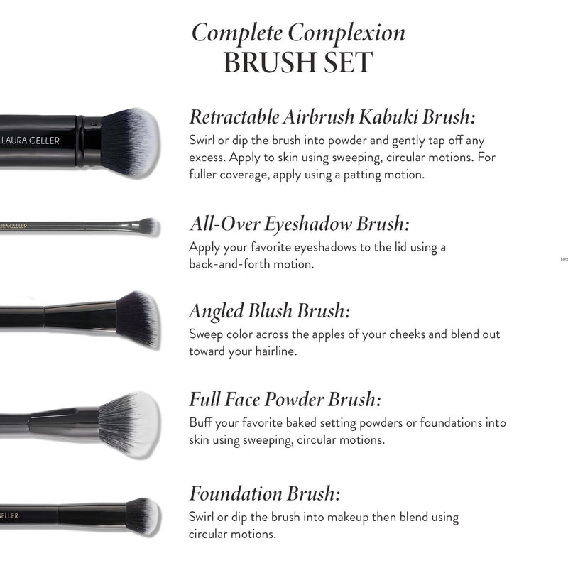 Complete Complexion Makeup Brush Kit (5PC)